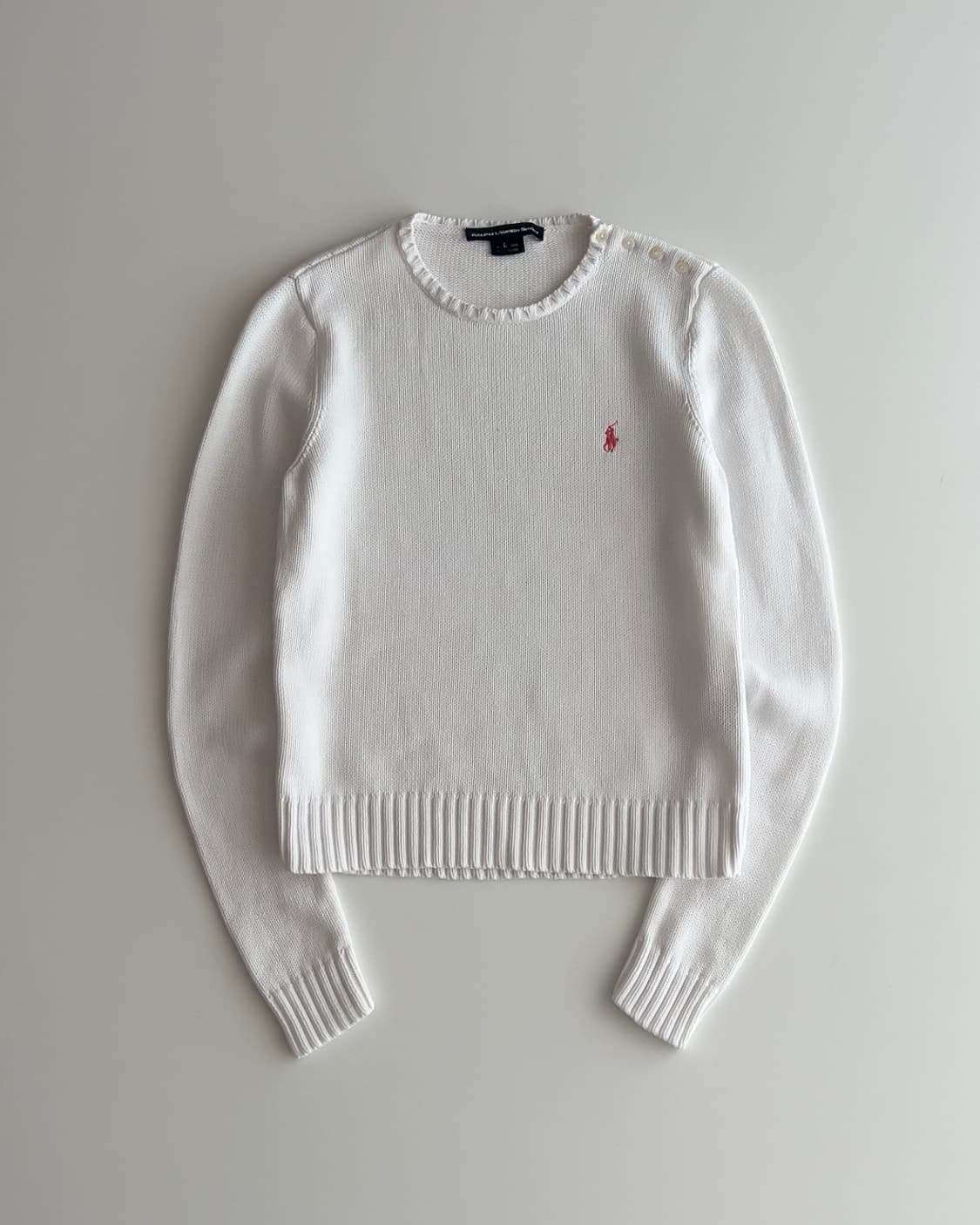 폴로 랄프로렌 여성 라운드넥 니트 L 상품이미지1