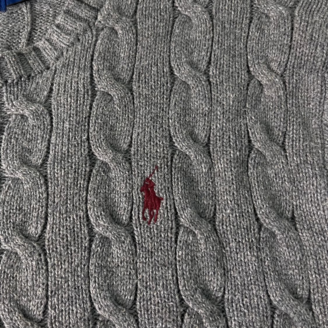 100 폴로랄프로렌 꽈배기 그레이 니트 상품이미지3