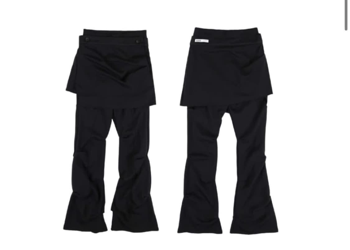 오호스 ojos 랩 오버 턱 팬츠 스커트 팬츠 상품이미지1