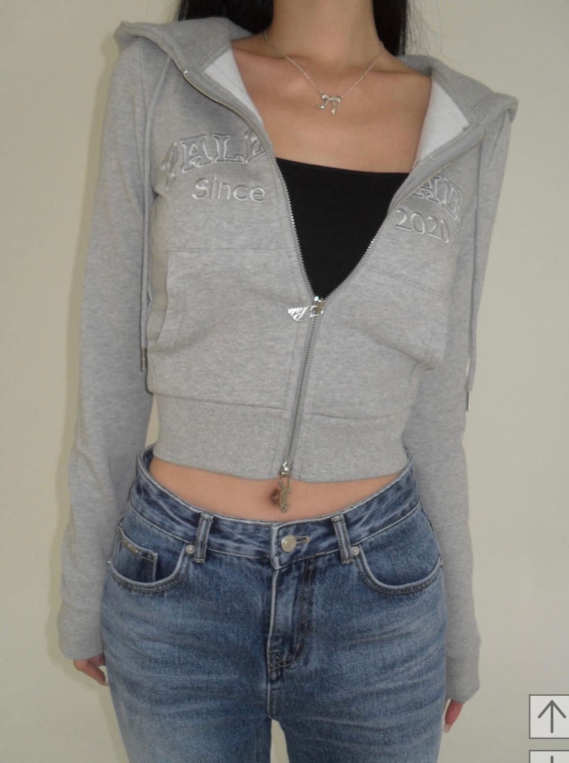 페일제이드 레트로패치 후드집업 그레이(새상품) 상품이미지5