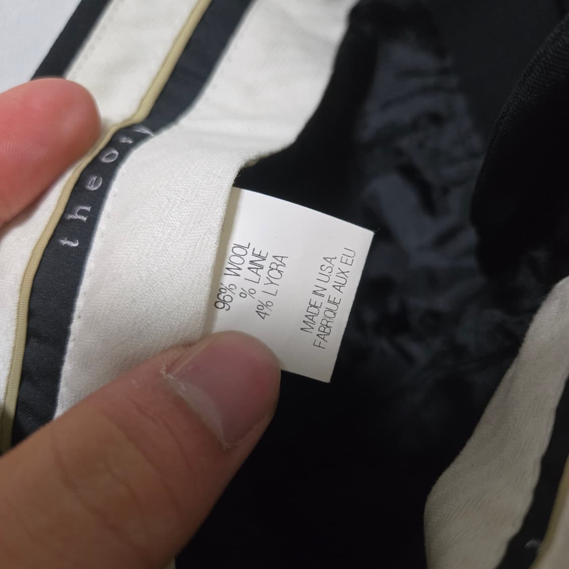 띠어리 테일러드라인 울 블랙 슬랙스 / 여성 팬츠 / 여성 슬랙스  상품이미지3