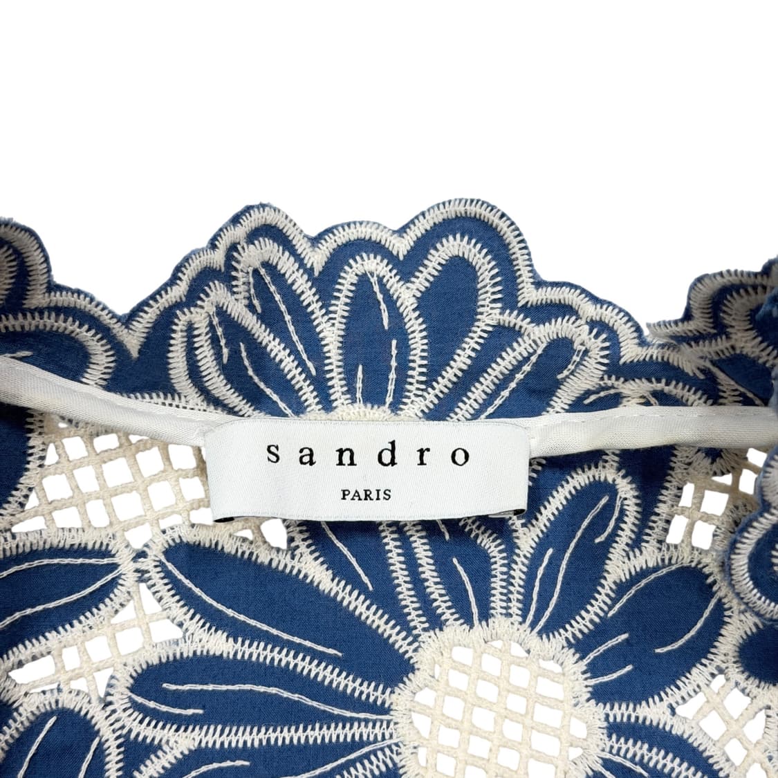 산드로 오드리 플라워 태연 원피스 블루 34 상품이미지7