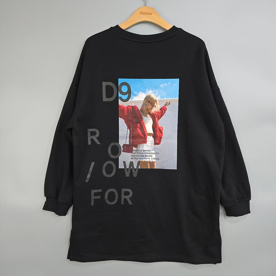 새제품)디스트나인(DISTN9NE) 롱 티셔츠 FREE 상품이미지3