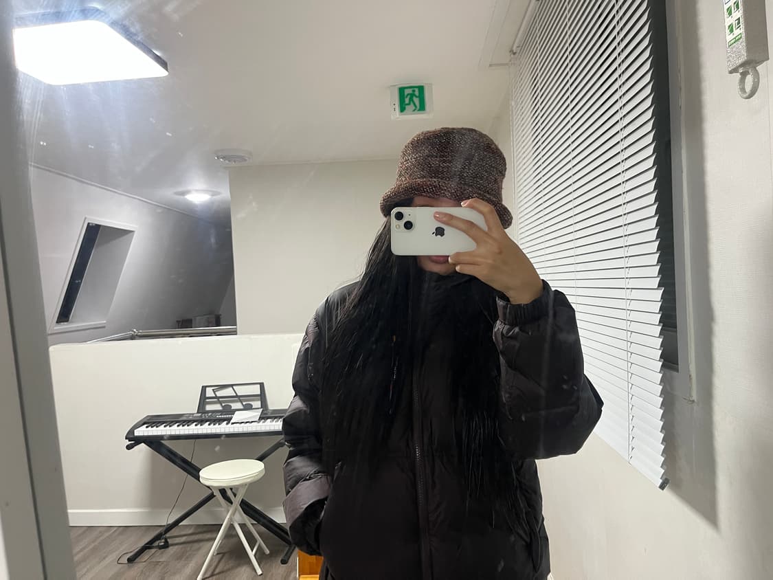 빈티지 트위드 버킷햇 상품이미지1