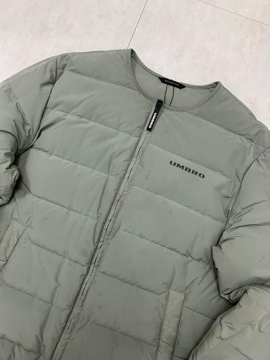 엄브로 카키 그레이 경량 패딩 #238 상품이미지2