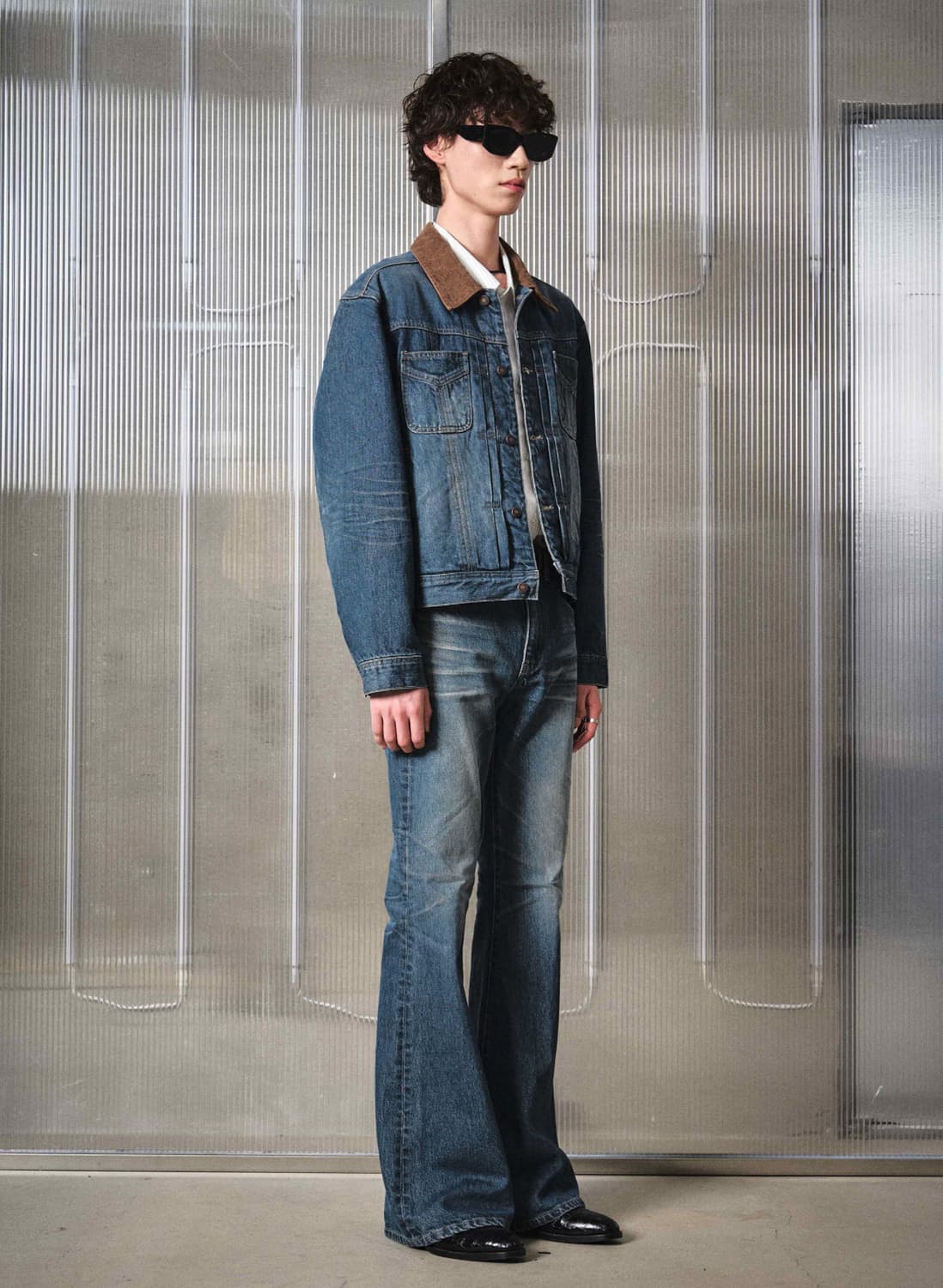 엘무드 잔느 플레어 데님 팬츠 46 상품이미지4