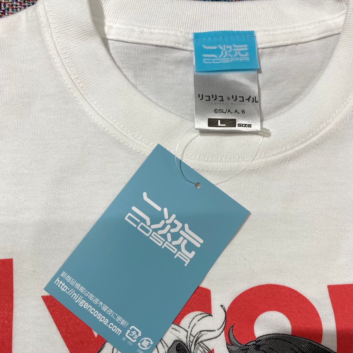 코스파 리코리스 리코일 오피셜 애니메이션 티셔츠 상품이미지3