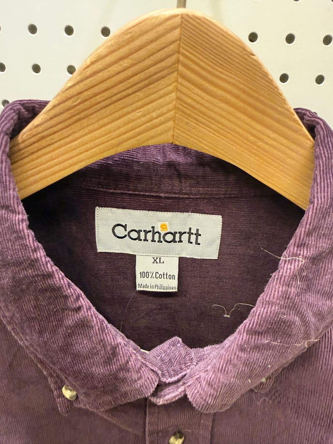 칼하트 코듀로이 박시핏 워크 셔츠 U24 상품이미지4