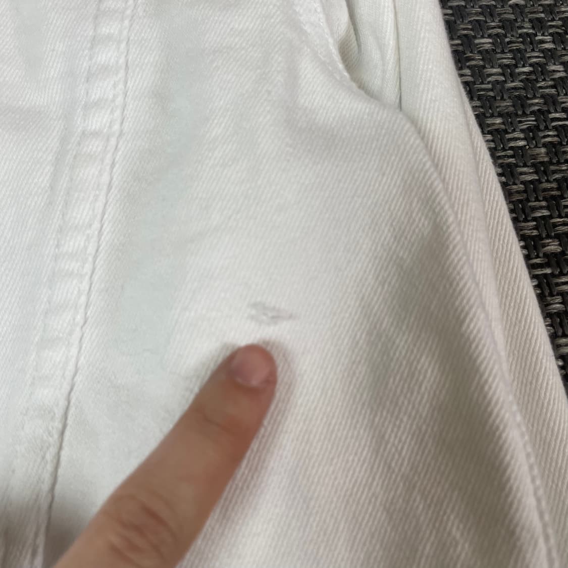 홀리스터 화이트 크롭 트러커 자켓 M 상품이미지8