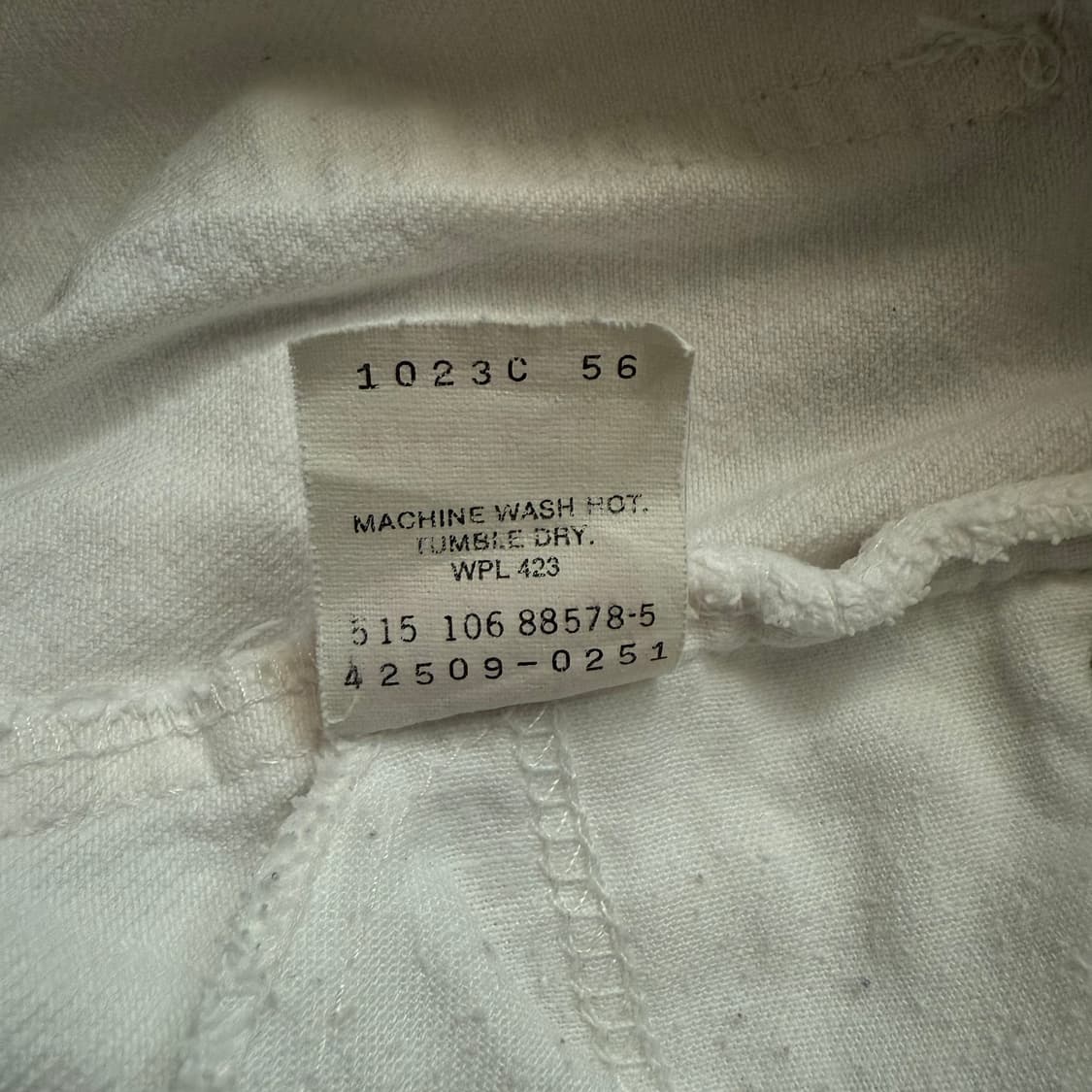 [34] Levi's 리바이스 90s 오렌지탭 화이트 데님 팬츠 -1 상품이미지6