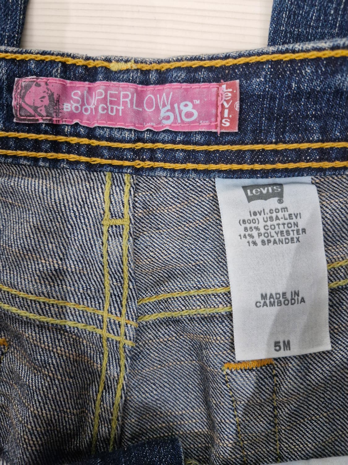 LEVI'S 리바이스 518 레이디 수퍼로우웨스트 부츠컷 데님_30 상품이미지5
