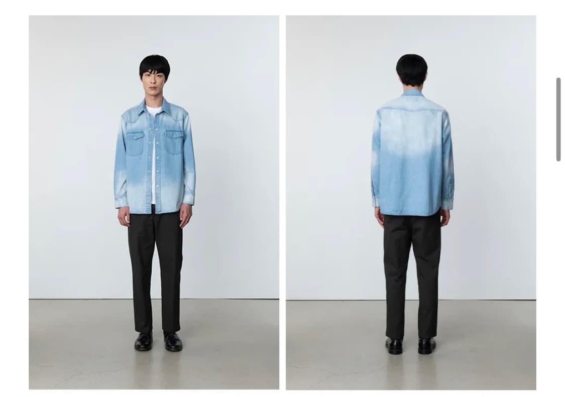 [새상품] 포터리 라이트 데님 셔츠 light denim shirt 상품이미지8