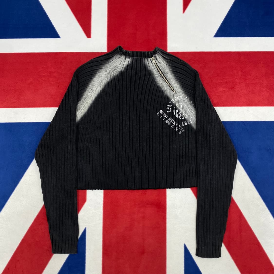 빈티지 y2k 컷팅 크롭니트 실측 여성 66 상품이미지1