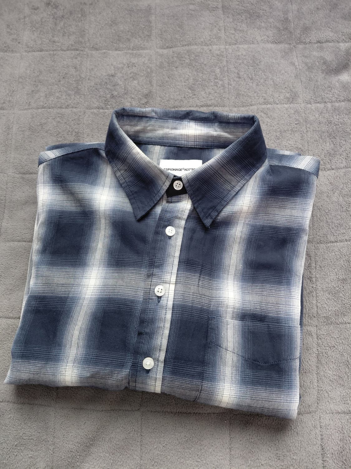 에스피오나지 옴브레 체크 셔츠 M 상품이미지8