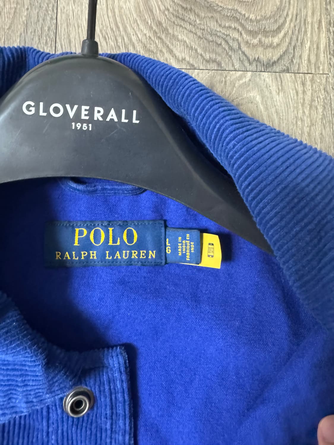 L 폴로 랄프로렌 코듀로이 바시티 블루종 자켓 상품이미지4