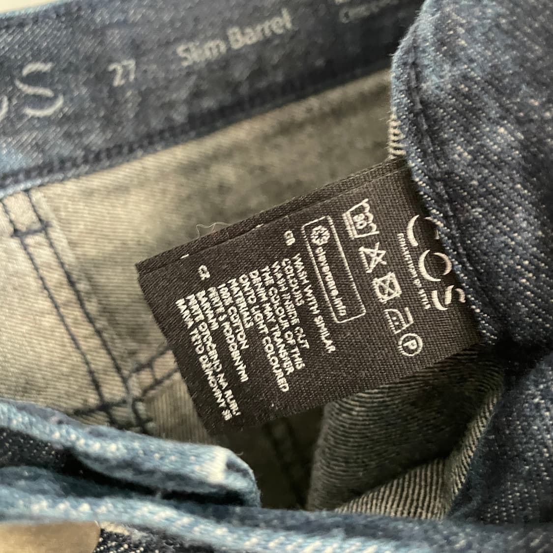 코스 진청 스티치 데님 팬츠 상품이미지9