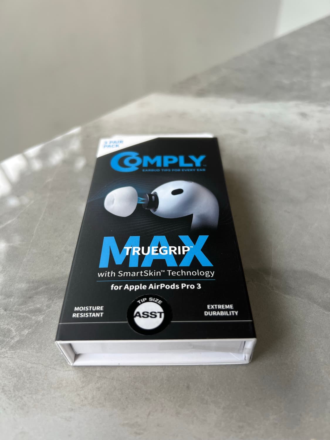 [S,M] 컴플라이 애플 에어팟 프로3 전용 폼팁 2쌍 화이트 상품이미지1