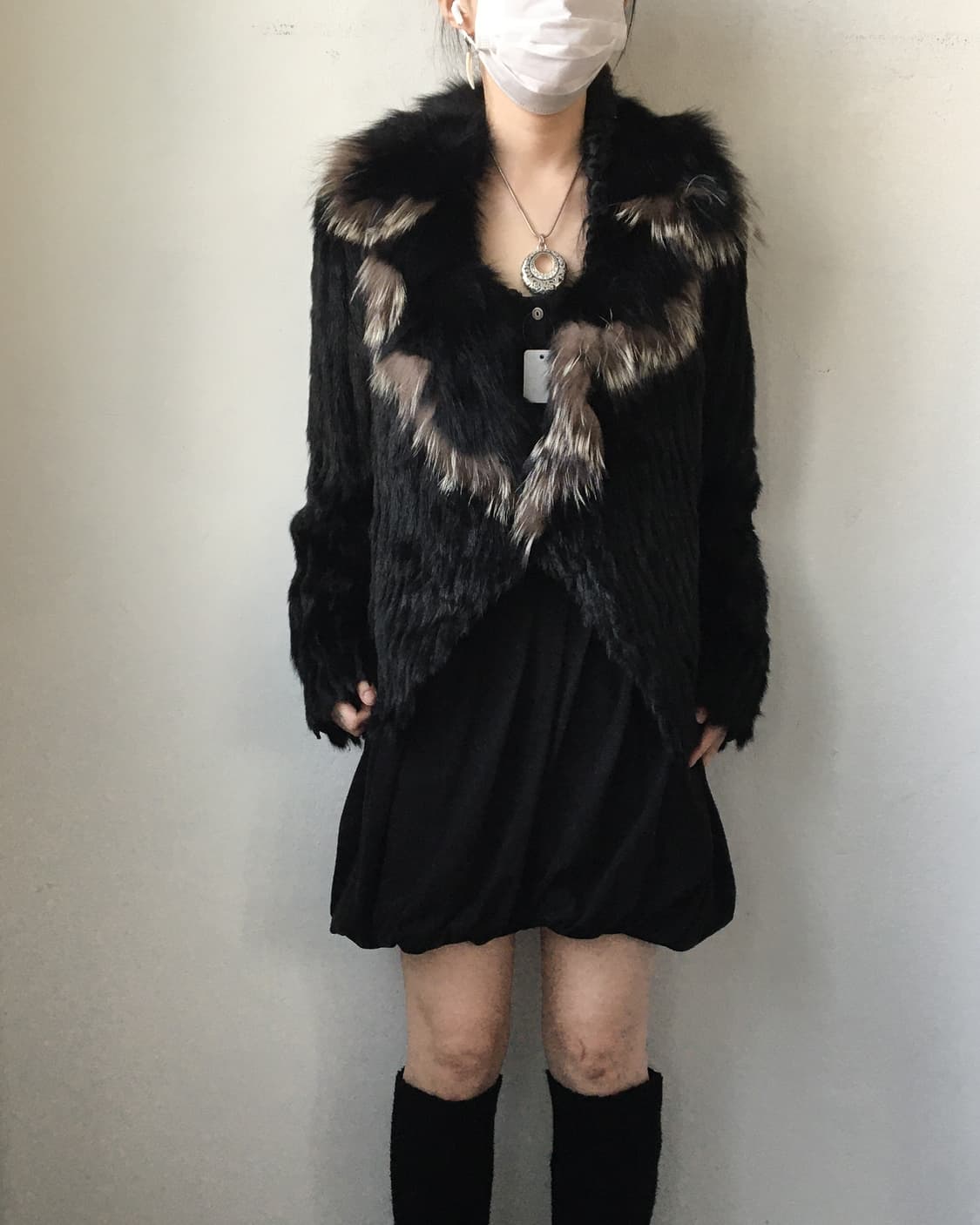 Fur mixed jacket 상품이미지1