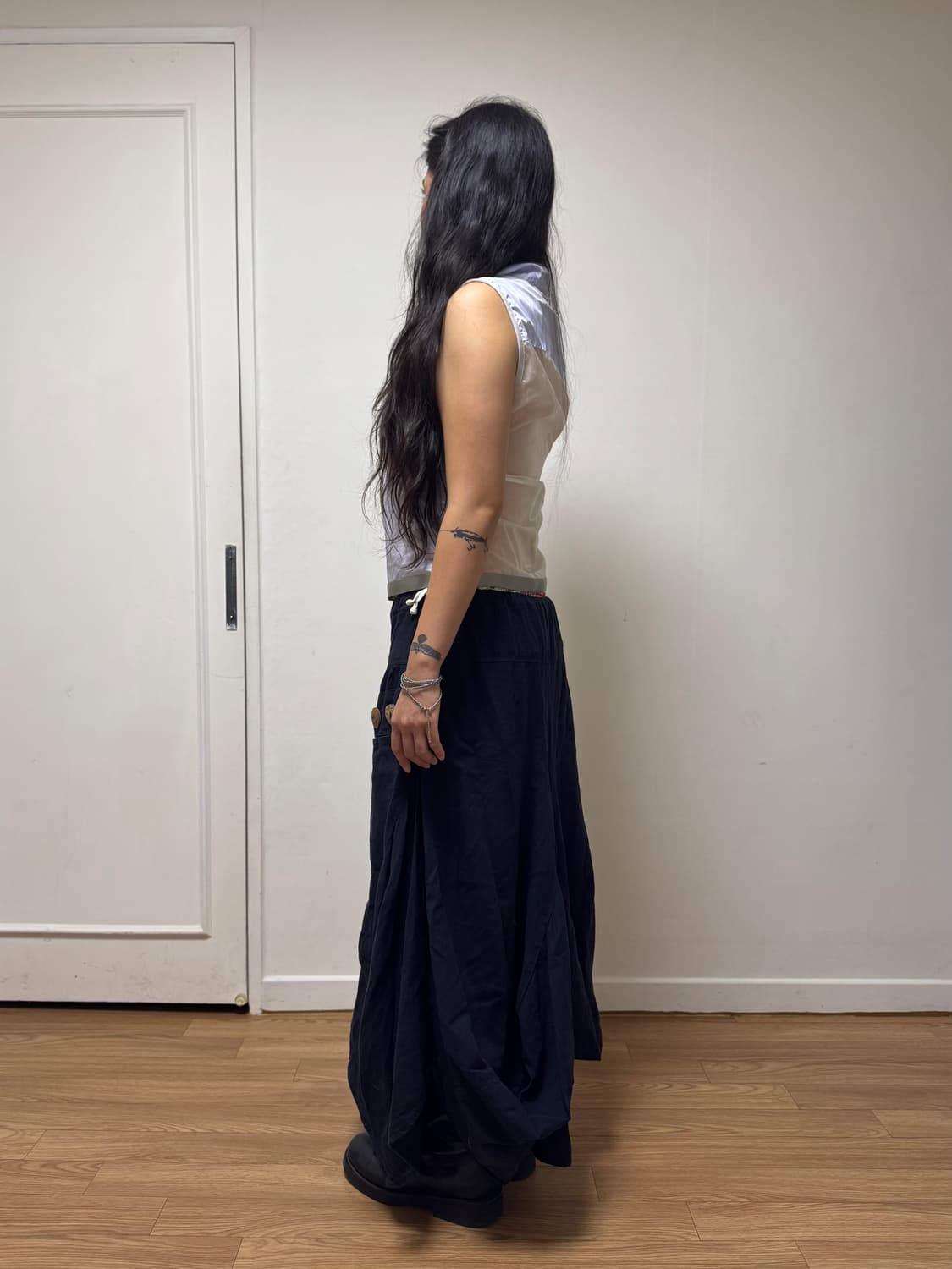Vintage Button Ballon Skirt 상품이미지7