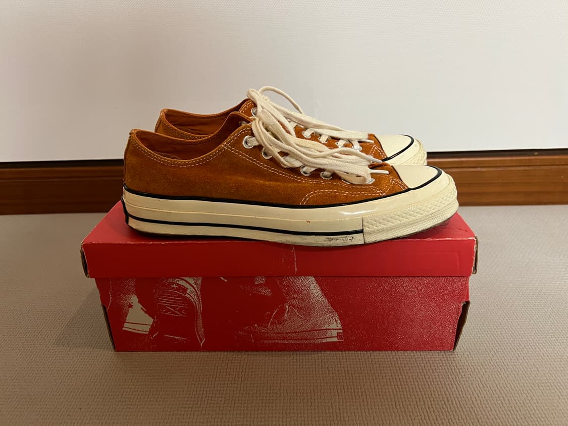 무료배송 - 컨버스 척테일러 1970s 스웨이드 로우(오렌지비터스)270 상품이미지4