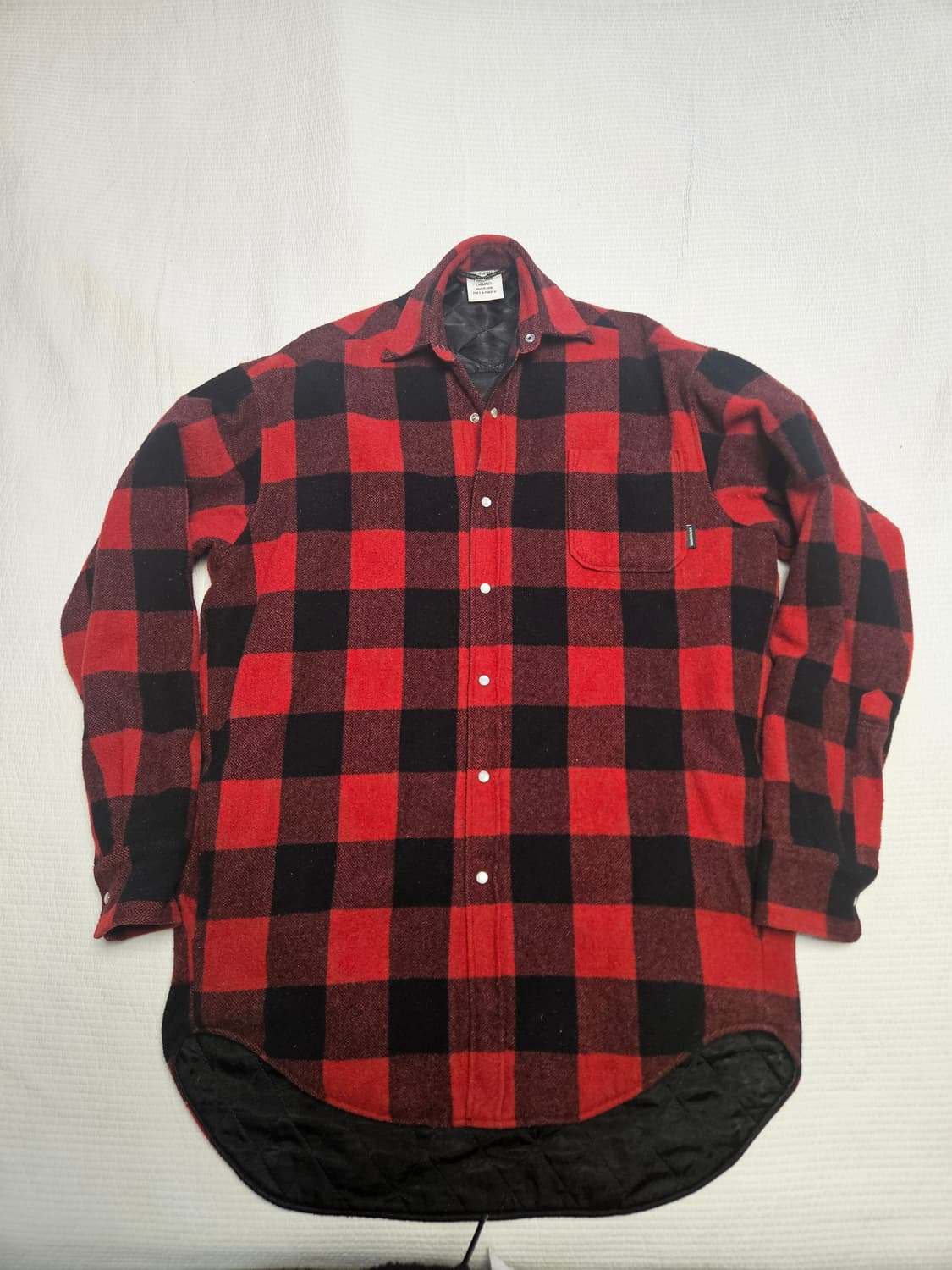 베트멍(Vetements) 2018 F/W 컬렉션 오버핏 체크 셔츠 자켓 상품이미지4