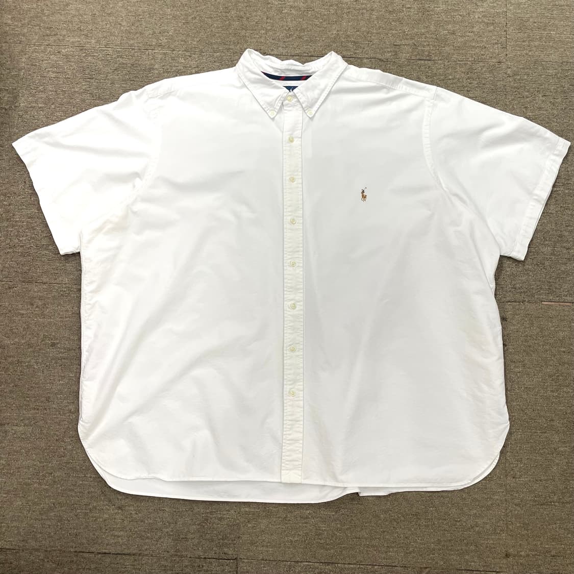 (4XL) POLO 폴로 랄프로렌 반팔 셔츠 화이트 클래식핏  상품이미지1
