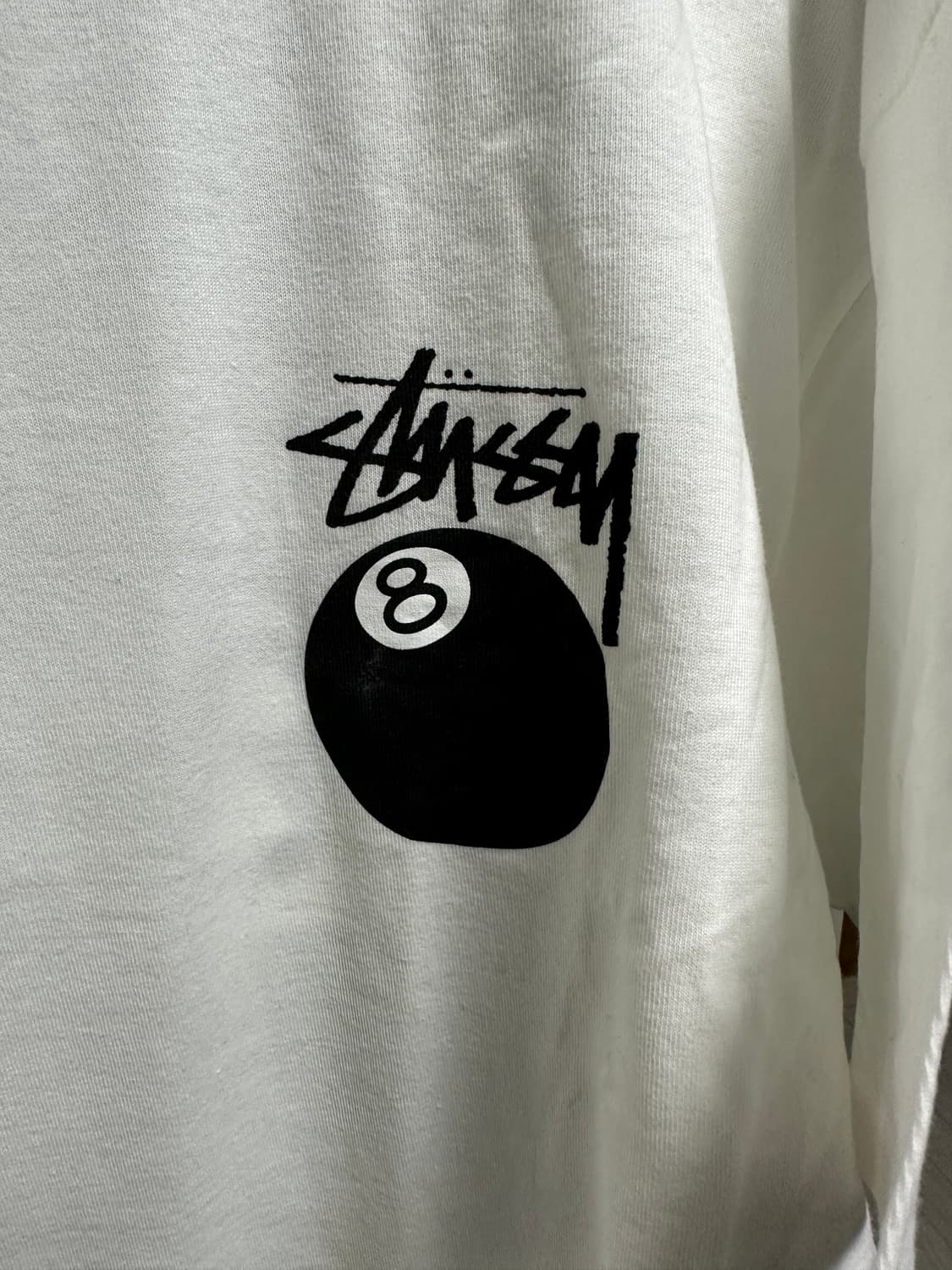 [XL] 스투시 8볼 티셔츠 화이트 상품이미지3