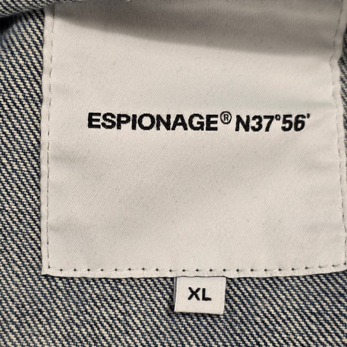 0776 에스피오나지 ESPIONAGE 데님 집업 자켓 / XL 상품이미지9