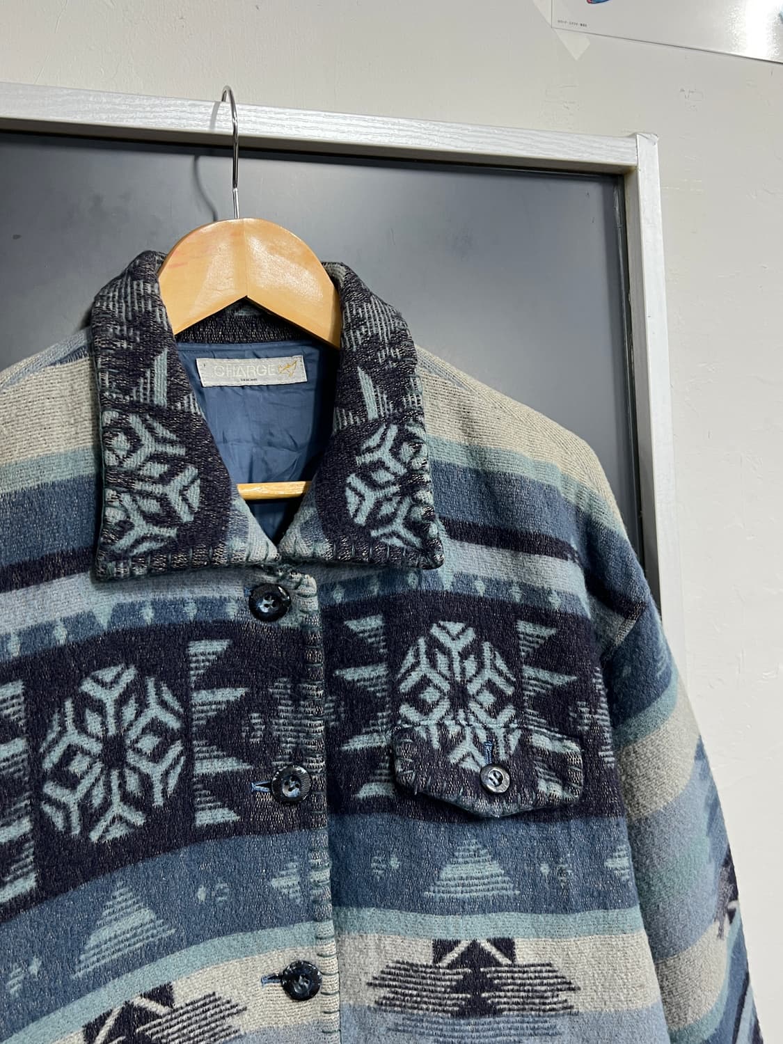 Japan Vintage 재팬 빈티지 기하학 패턴 노르딕 자켓 상품이미지2