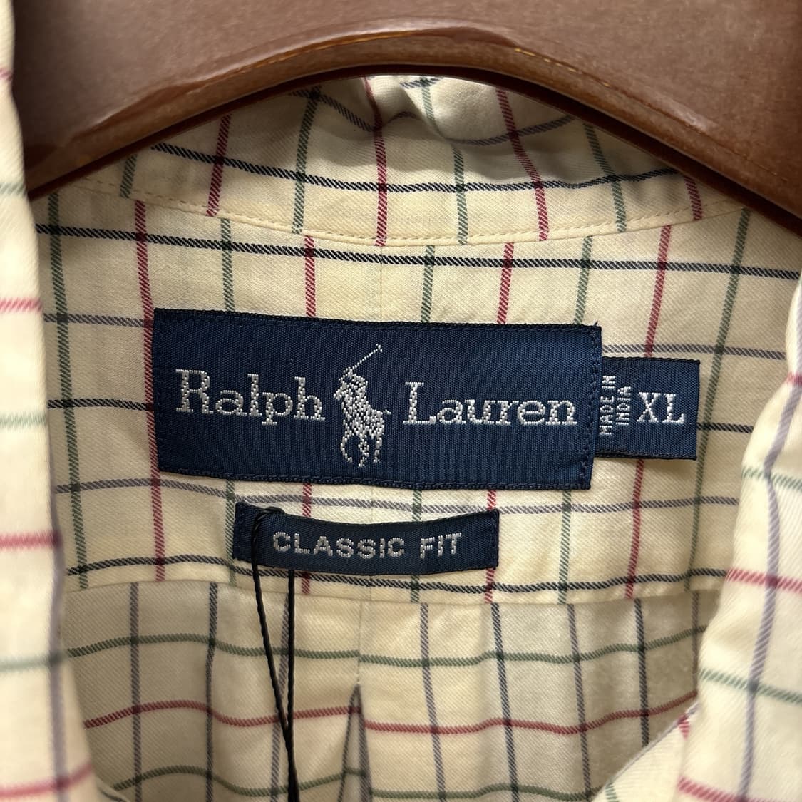 00s 폴로 랄프로렌 라이트옐로우 윈도우체크 버튼다운 셔츠 N1102 상품이미지7