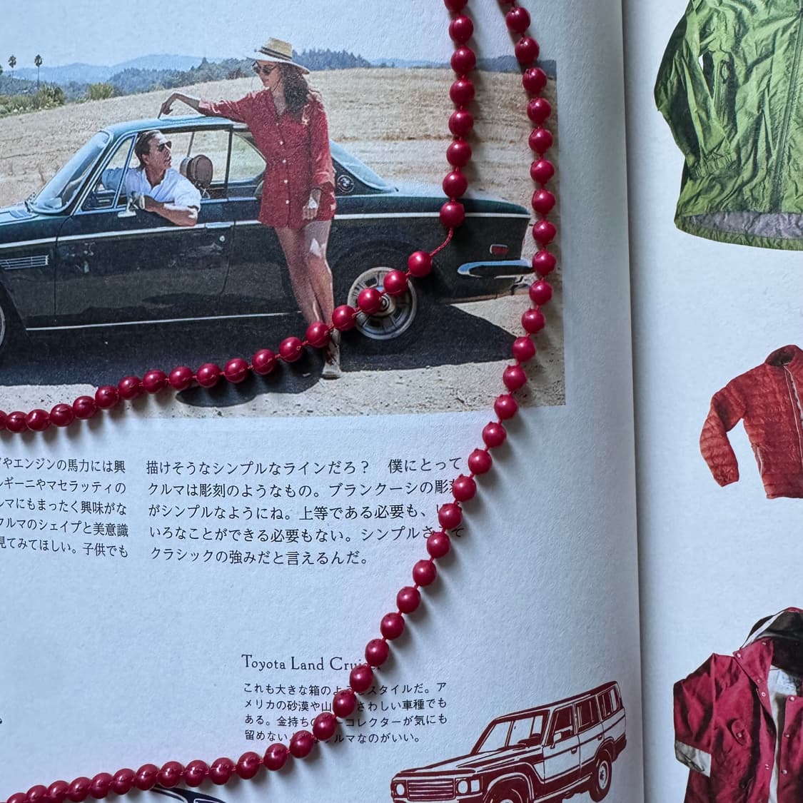 빈티지 오리엔탈 비비드 레드 미니 비즈 레이어드 목걸이 악세사리 주얼리 상품이미지3