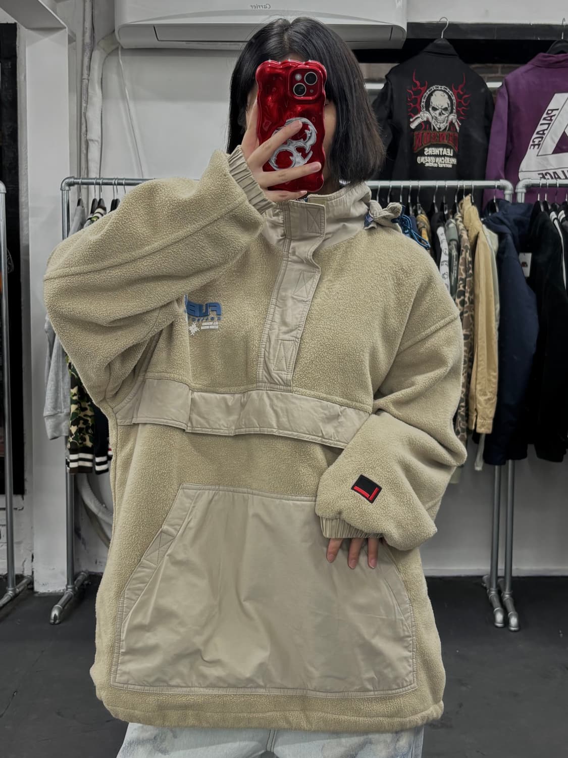 FUBU 푸부 플리스 아노락 자켓 상품이미지1