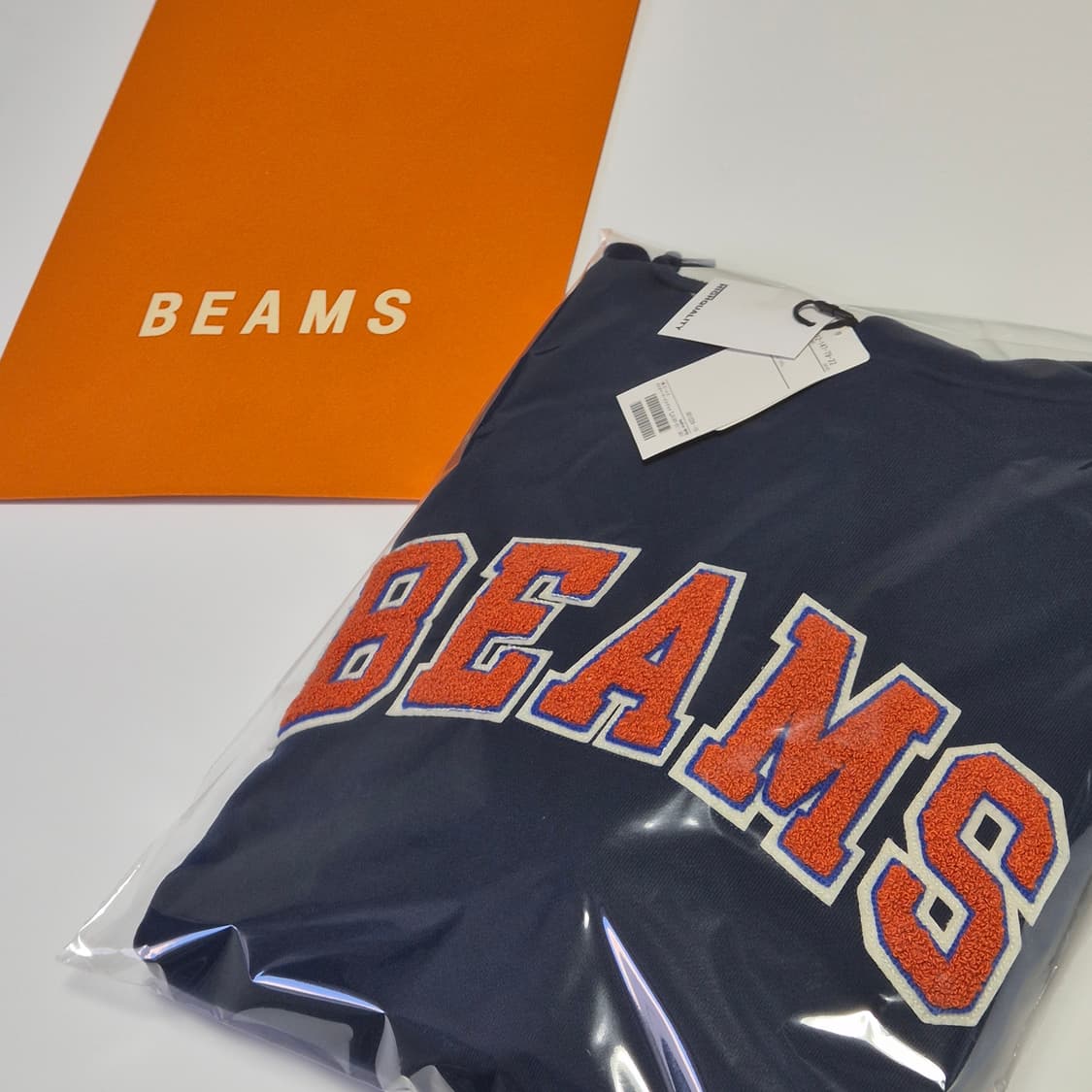 빔즈 로고 후드티 - 네이비 상품이미지1