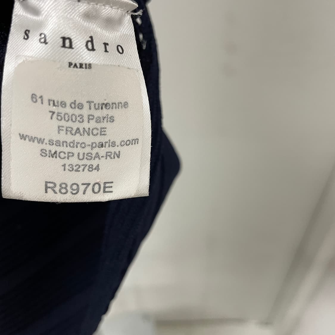 산드로 네이비 원피스 1 상품이미지5