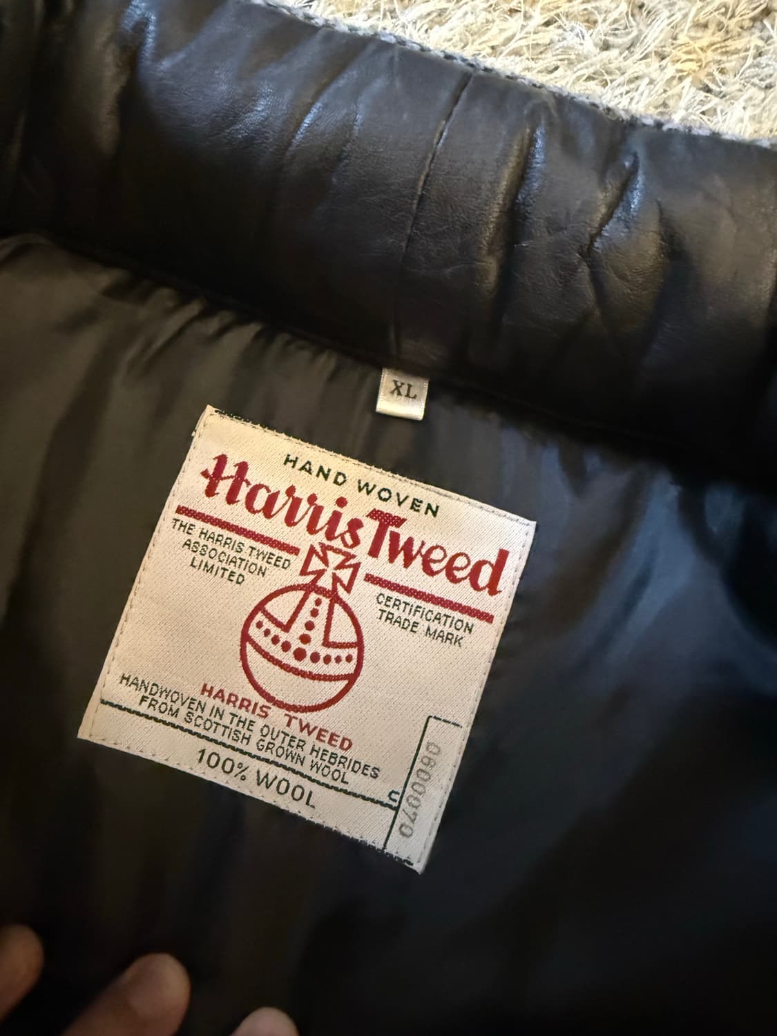 해리스트위드 패딩 베스트 상품이미지3