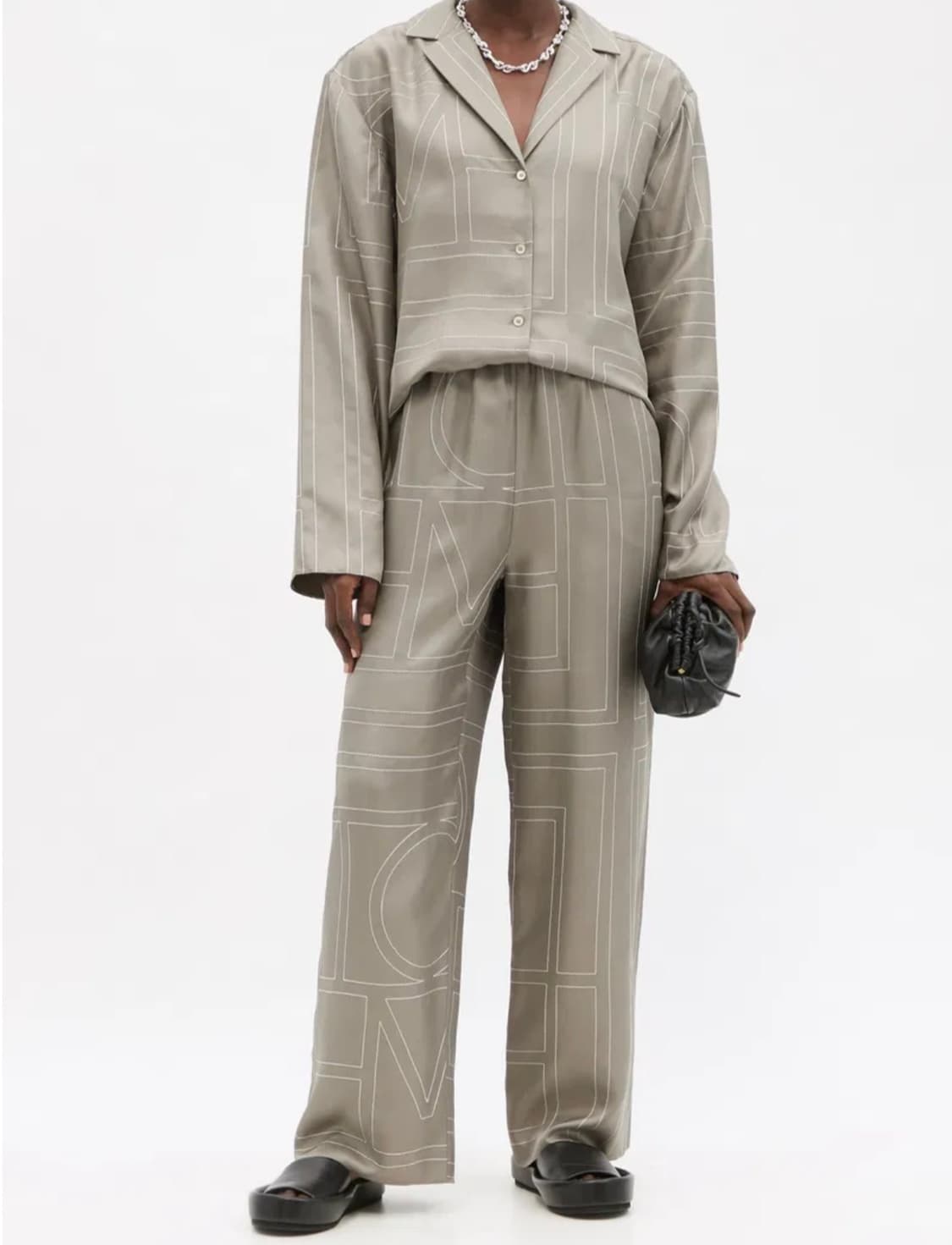 토템 시그니처 파자마 실크 셔츠 상품이미지5