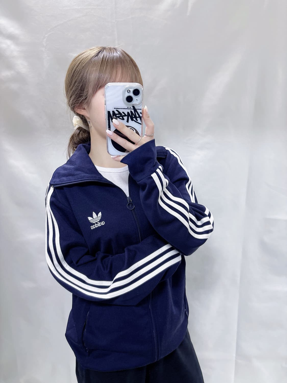 아디다스 네이비 유로파 삼선 트랙탑  상품이미지3