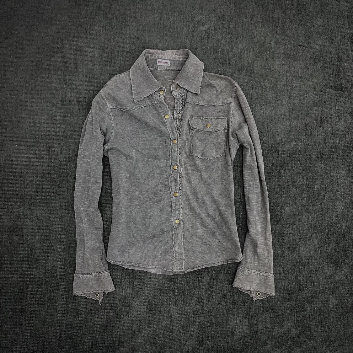 Ash washed grunge shirts 상품이미지3