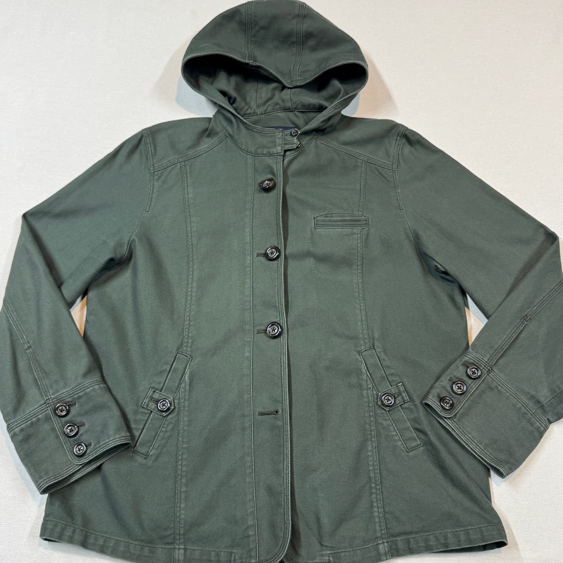 여M) EASTBOY 이스트보이 후드 코튼 자켓 상품이미지2