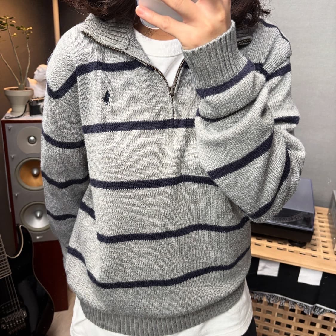폴로 반집업니트 상품이미지2