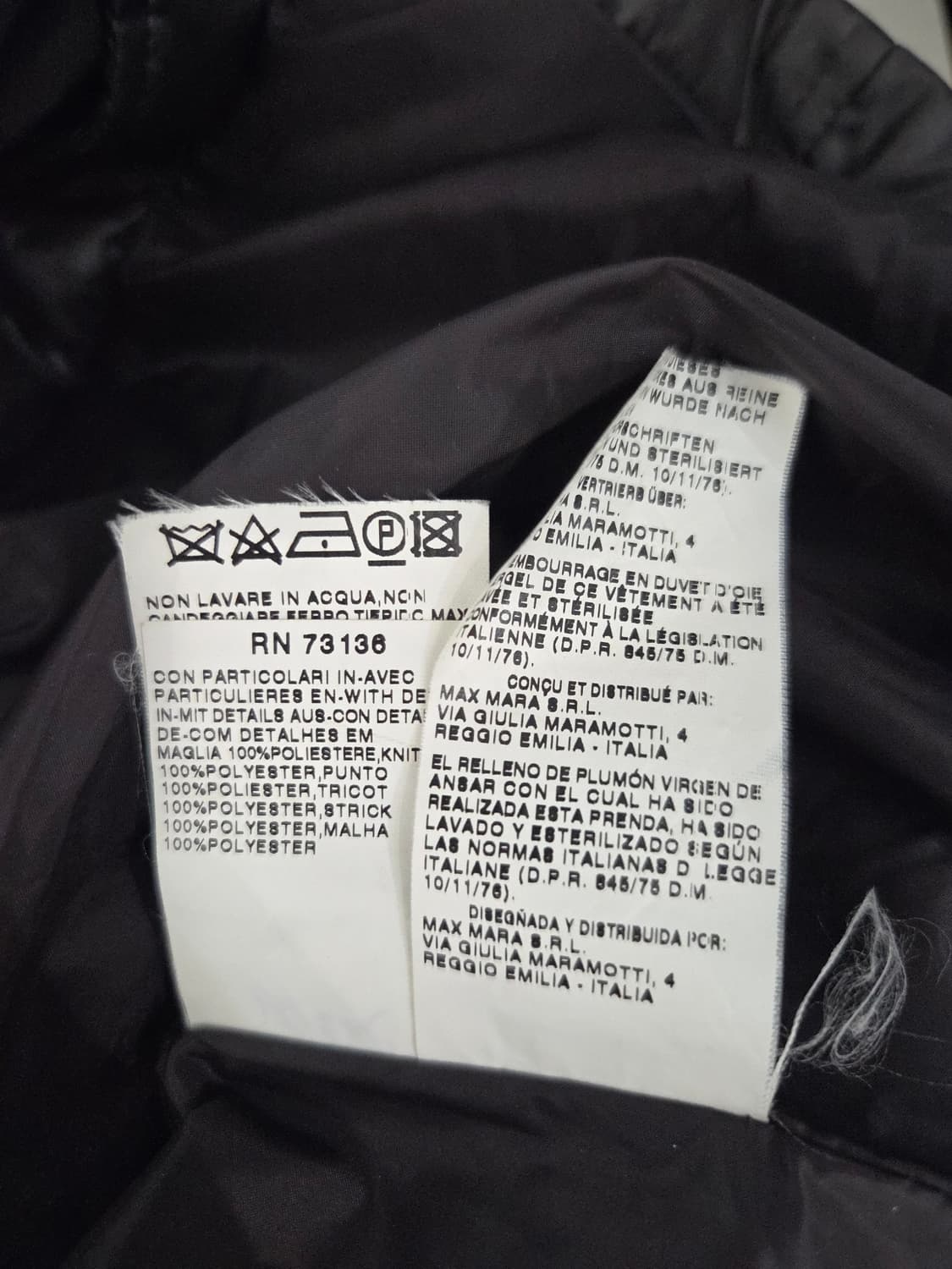 SPORTMAX CODE 스포트막스 코드 셔링 구스다운 패딩 상품이미지10