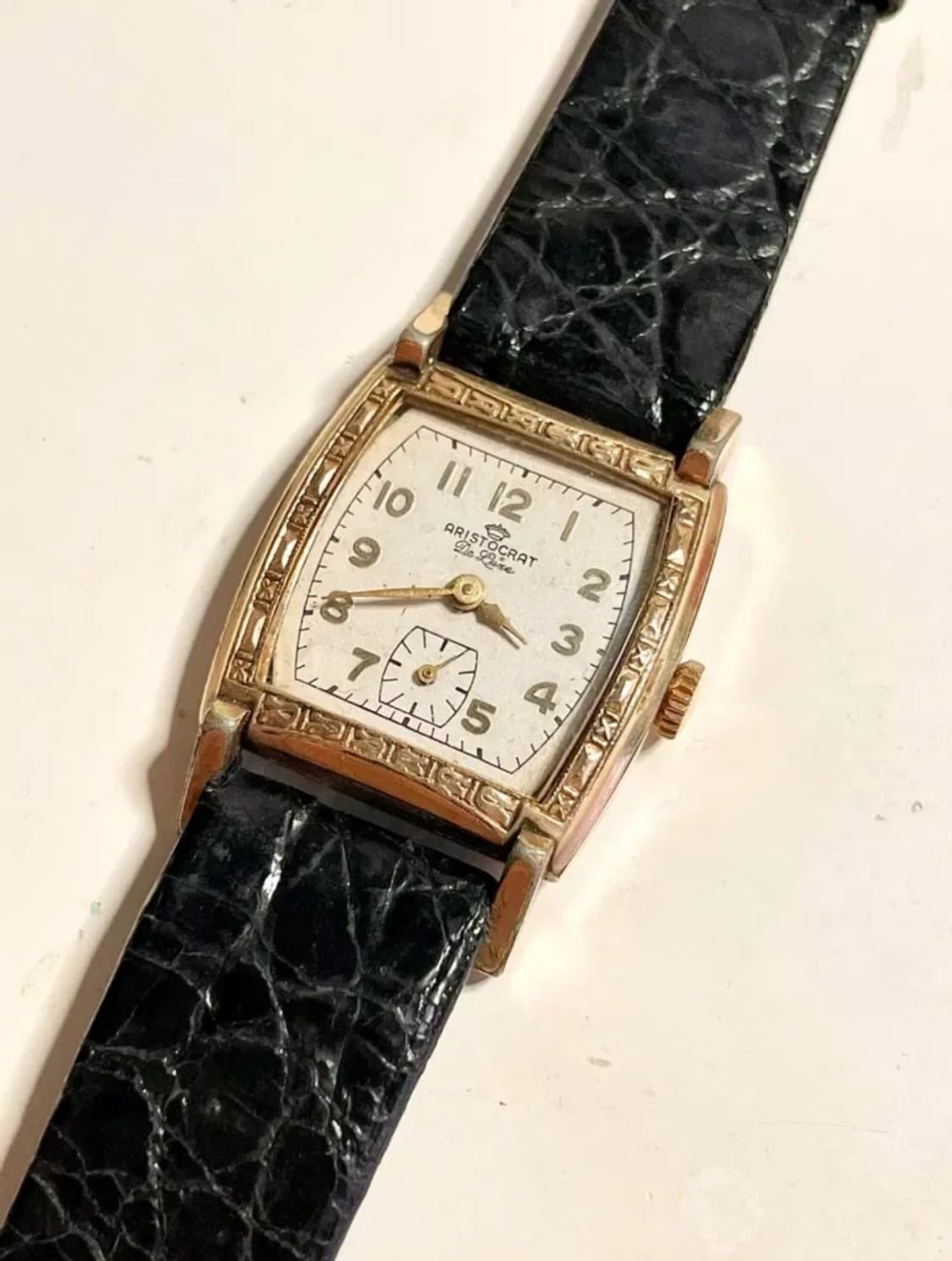 1930년대 빈티지 스위스 사각 수동 시계 엔틱 아르데코 금장 SWISS 상품이미지1