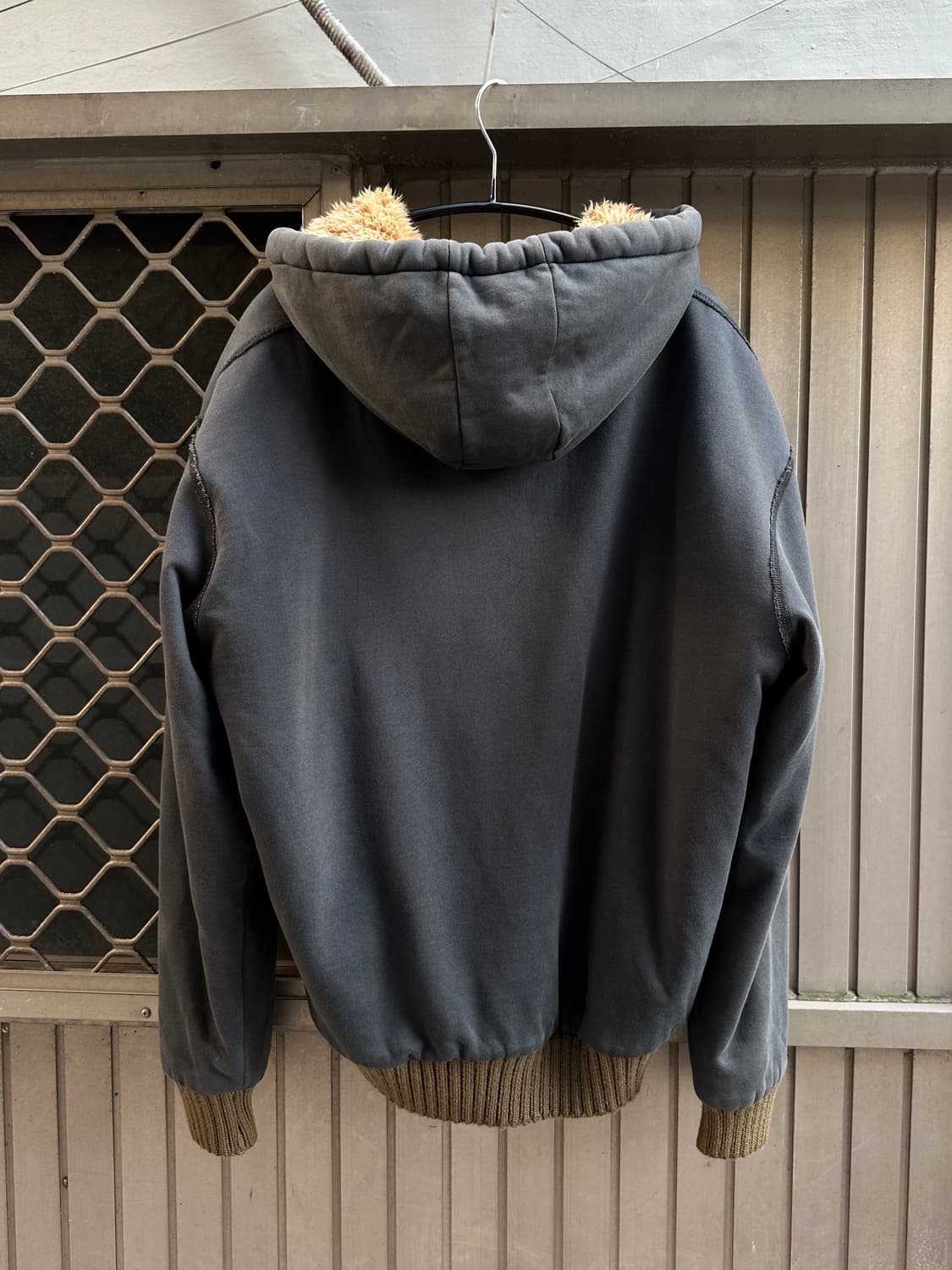 TBJ JEANS grunge washed fur hood zip  상품이미지5