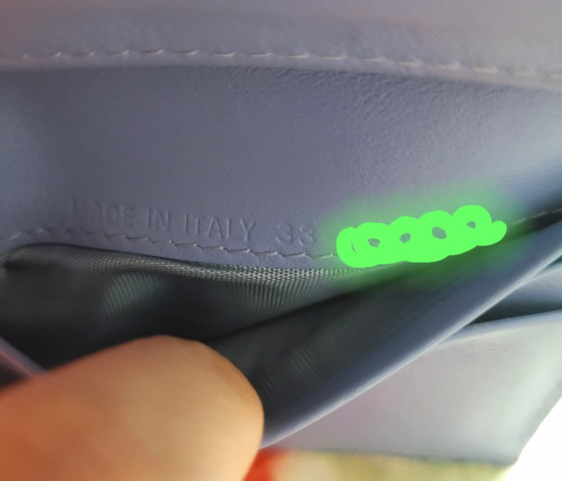 무료배송) 레이디 디올 반지갑 블루 상품이미지10