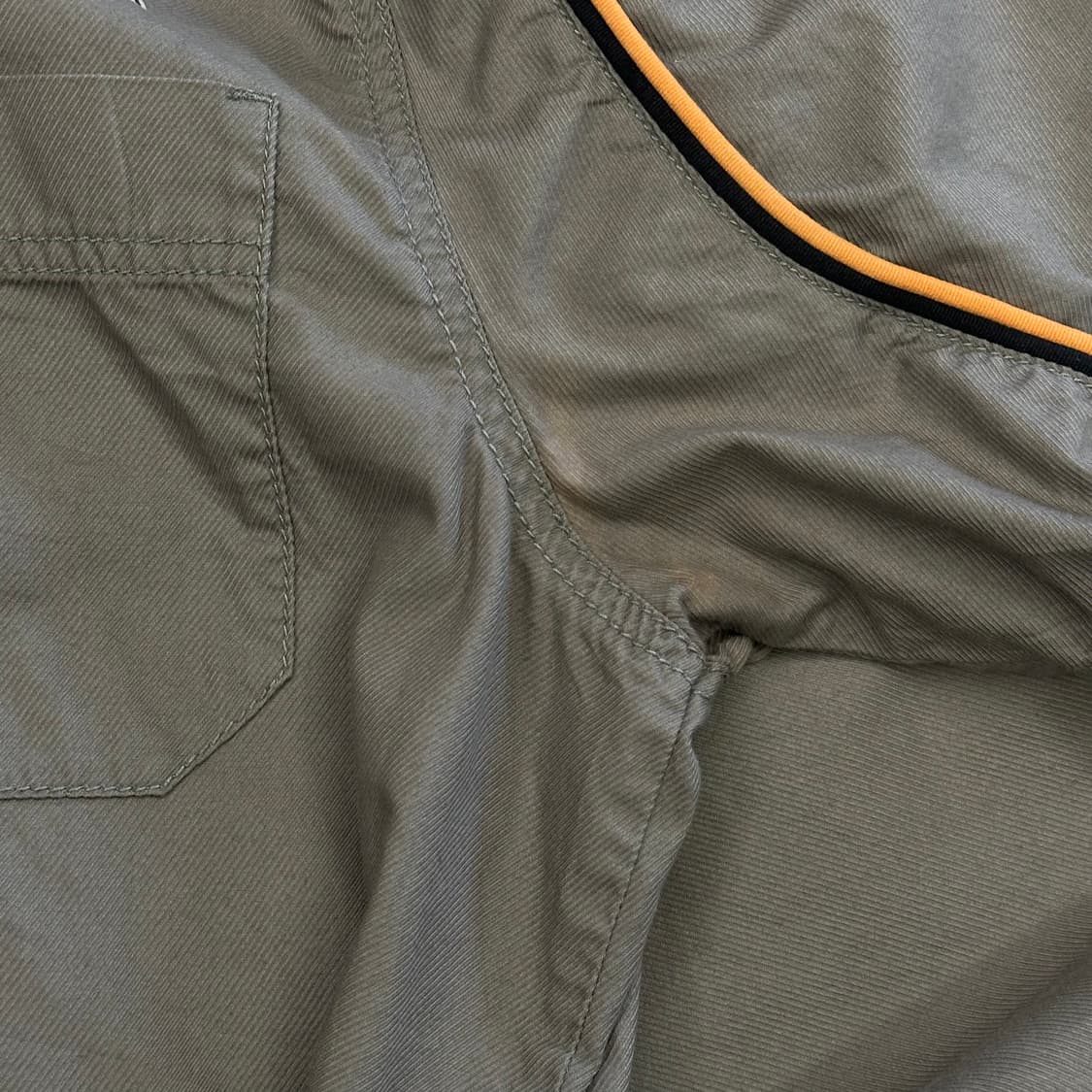 L 할리데이비슨 빅 로고 프린팅 오렌지 파이핑 반팔셔츠 0331 상품이미지7