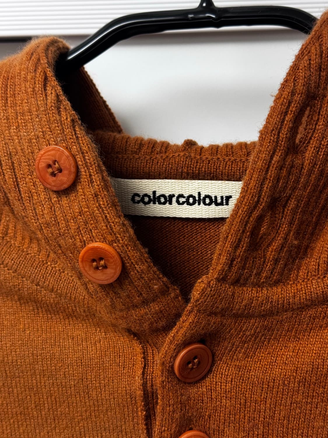 컬러컬러 버튼 후디 상품이미지2