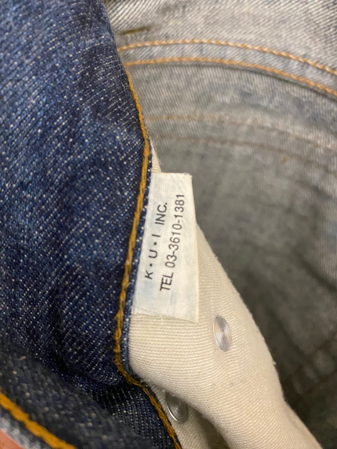 VTG hard washed boots cut denim 상품이미지7