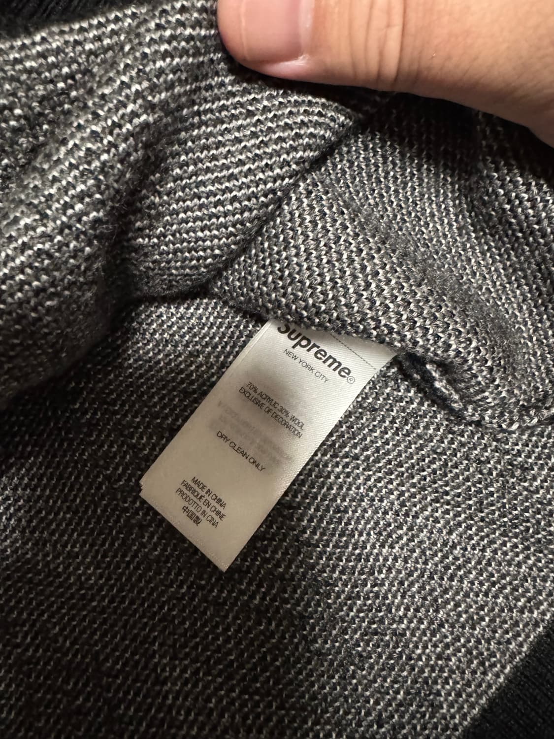 슈프림 마틴로즈 스웨터 블랙 XL 상품이미지3