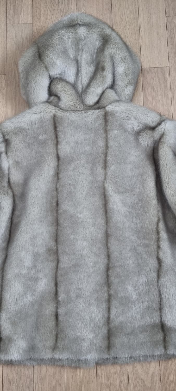 프레쉬라벨 페이크퍼 후드 자켓 Free 상품이미지6