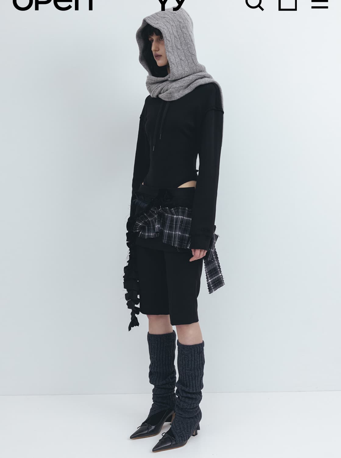 Open yy bodysuit black 상품이미지4